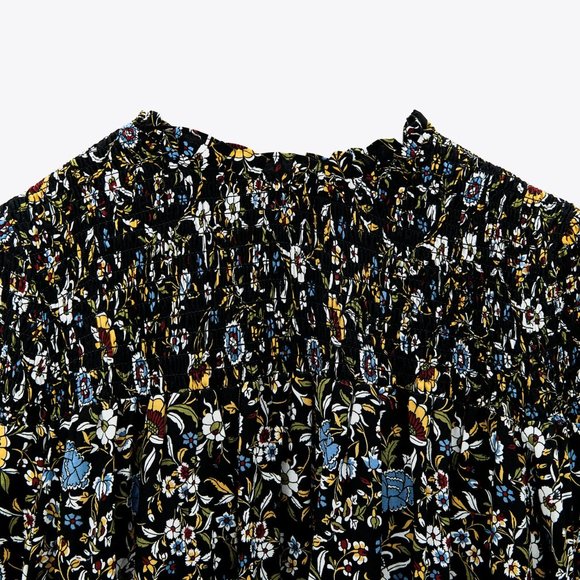 ZARA PRINTED MINI DRESS - Picture 8 of 9